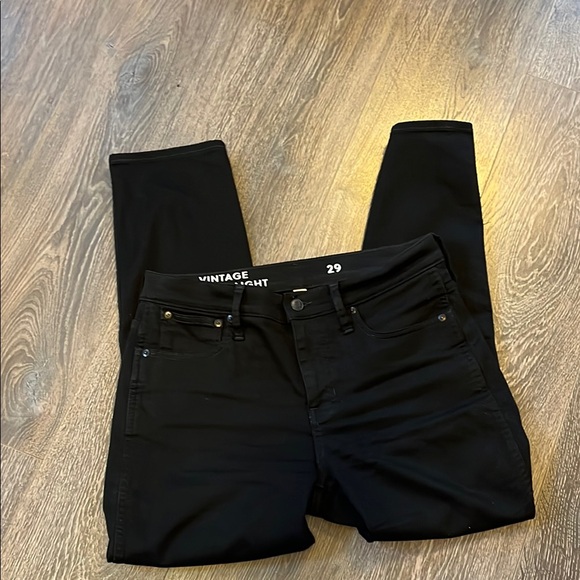 Classic Black J Crew Straight Leg Pant size 29 - Picture 2 of 9